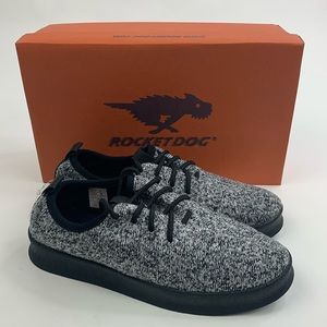 Rocket Dog Gummy Troop Fabric Sneakers shoes Size 7 Black gray Stretch New NWT